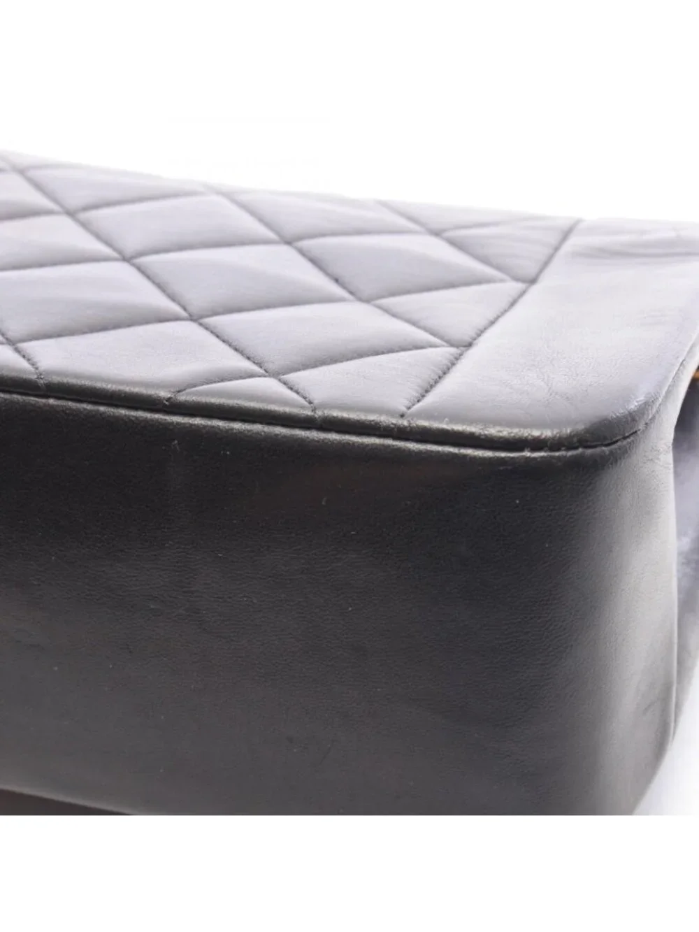 Chanel Shoulder Bag Quilted Diana Flap Black Lambskin Chain